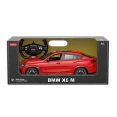 Lean-toys BMW X6 M červený RASTAR model 1:14 Auto na diaľkové ovládanie + 2,4 GHz diaľkové ovládanie