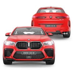 Lean-toys BMW X6 M červený RASTAR model 1:14 Auto na diaľkové ovládanie + 2,4 GHz diaľkové ovládanie