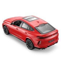 Lean-toys BMW X6 M červený RASTAR model 1:14 Auto na diaľkové ovládanie + 2,4 GHz diaľkové ovládanie