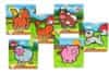 Teddies Mini puzzle drevené 9 dielikov Moje prvé zvieratká pre najmenších 6 druhov MPZ 12m+