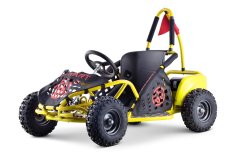 Lean-toys Motokára na batérie Fast Dragon Yellow 30 km/h + 1000W motor + Nafukovacie kolesá + Nastavenie sedadla + Pásy