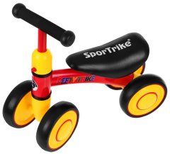 Lean-toys Prvý detský krosový bicykel PettyTrike Zelený 4-kolesový SporTrike