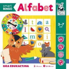 Lean-toys Vzdelávacia hra "Abeceda smart BINGO" pre deti od 3 do 7 rokov + Bingo + Učenie písmen