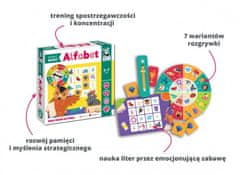 Lean-toys Vzdelávacia hra "Abeceda smart BINGO" pre deti od 3 do 7 rokov + Bingo + Učenie písmen