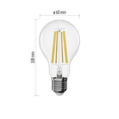 EMOS LED žiarovka Filament A60 / E27 / 11W (100W) / 1521 lm / neutrálna biela