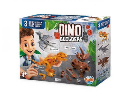 Buki France DinoBuilders Stavebnica 3 dinosaurov