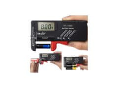 BIGSTREN 19898 Tester batérií digitálny BT-168D, R3, R6, R20, R14, 9V