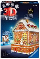 Lean-toys 3D puzzle 216 Budovy v noci: Perníková chalúpka