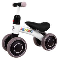 Lean-toys Prvý detský krosový bicykel PettyTrike White 4-kolový SporTrike Rider