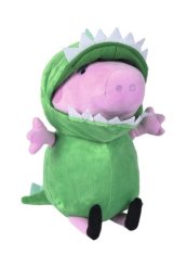 Lean-toys Plyšový maskot Peppa Pig George Dino 28cm