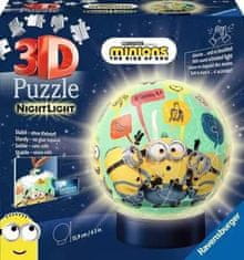 Lean-toys Puzzle 3D svietiaca guľa: Minions