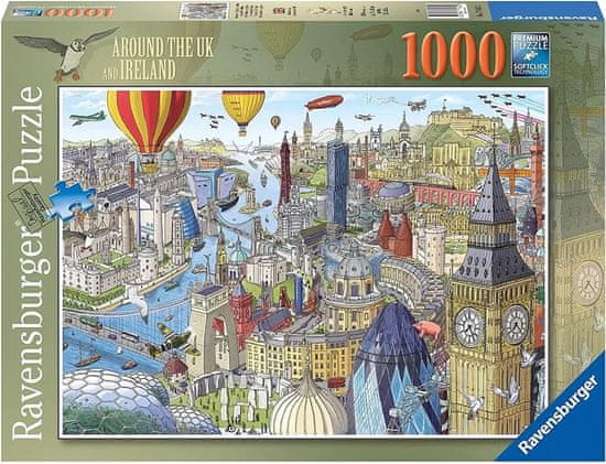 Lean-toys Puzzle 1000 okolo Britských ostrovov