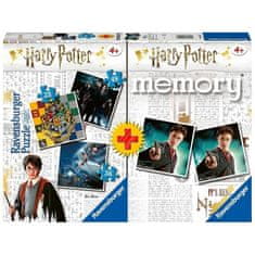 Lean-toys 2D puzzle 3v1 + pamäť Harry Potter