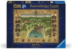 Ravensburger Puzzle Mapa Rokfortu 1500 dielikov