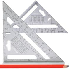 BOBIMARKET tesársky uholník tesársky mierka 180 mm