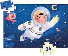 Djeco Puzzle Astronaut na mesiaci 36 dielikov