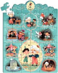 Djeco Puzzle s príbehom Pinokio 54 dielikov