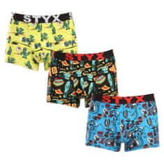 Styx 3PACK Pánske boxerky art športová guma nadrozmer (3R13188) - veľkosť XXXL