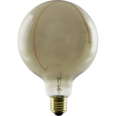 SLV BIG WHITE (SLV) LED Ilúzia Globe 125 Crescent naklonená LED žiarovka, dymová, E27, fázové stmievanie, 6W, 1900K 1008161