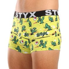 Styx Pánske boxerky art športová guma nadrozmer kaktusy (R1351) - veľkosť XXXL