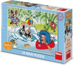 DINO Puzzle Krtko vo vode MAXI 24 dielikov