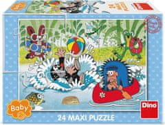 DINO Puzzle Krtko vo vode MAXI 24 dielikov