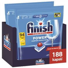 Finish Power All in 1 tablety do umývačky riadu Lemon Sparkle 188 ks