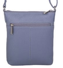 Dámska kožená crossbody kabelka 7001 B lavender