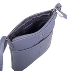 Dámska kožená crossbody kabelka 7001 B lavender