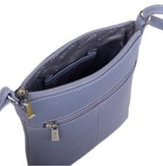 Dámska kožená crossbody kabelka 7001 B lavender