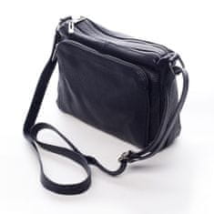 Delami Vera Pelle Štýlové dámske kožené crossbody Robert, modré