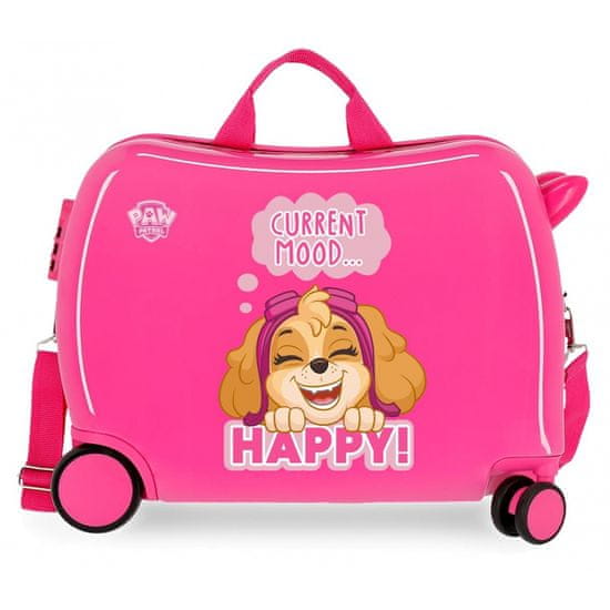 Jada Toys Detský cestovný kufor na kolieskach / odrážadlo PAW PATROL Pink, 38L, 2199823