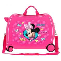 Jada Toys Detský cestovný kufor na kolieskach / odrážadlo MINNIE MOUSE Pink, 34L, 22398E1