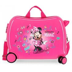 Jada Toys Detský cestovný kufor na kolieskach / odrážadlo MINNIE MOUSE Pink, 34L, 23398E1