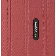 Jada Toys MOVOM Wood Red, Škrupinový cestovný kufor, 75x52x32cm, 109L, 5319366 (large exp.)