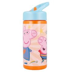 Stor Plastová fľaša s výsuvnou slamkou PEPPA PIG, 410ml, 41231