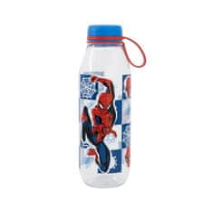 Stor Plastová fľaša so silikónovým pútkom Spiderman, 650ml, 74783