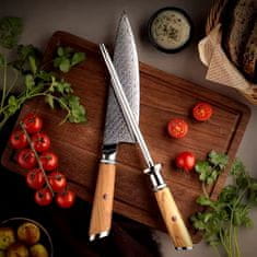 IZMAEL Damaškový kuchynský nôž Hisano-Santoku KP35063