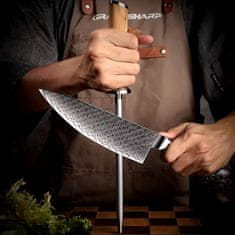 IZMAEL Damaškový kuchynský nôž Hisano-Santoku KP35063