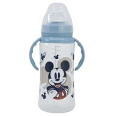 Stor Dojčenská fľaša s rúčkami Mickey Mouse Baby Blue, 360ml, 10+, 10404