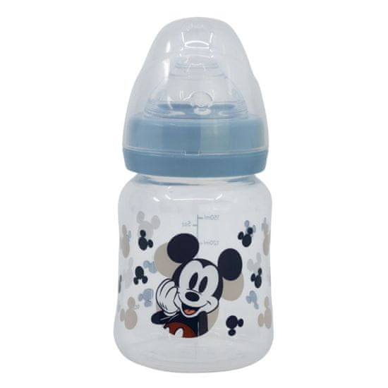 Stor Dojčenská antikoliková fľaša Mickey Mouse Baby Blue, 150ml, 10401