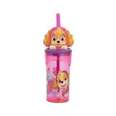 Stor Plastový 3D pohár s figúrkou Paw Patrol Skye, 360ml, 74566