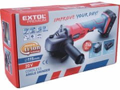 Extol Premium Brúska uhlová aku Share20V, bez aku, 115mm, EXTOL PREMIUM