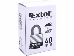 Extol Premium Zámok visací vodeodolný poplastovaný, 4 kľúče, 40mm