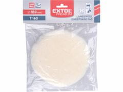 Extol Premium Kotúč leštiaci ovčie rúno, T160, Ø180mm, EXTOL PREMIUM