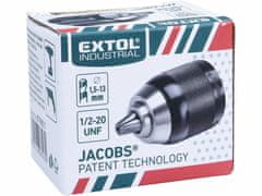 Extol Industrial Skľučovadlo rýchloupínacie Jacobs, 2-13mm, 1/2"-20UNF, celokovové, EXTOL INDUSTRIAL