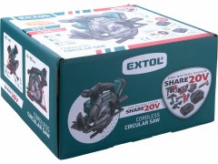 Extol Industrial Píla kotúčová aku Share20V, 1x 2Ah, kotúč 165mm, bezuhlíkový motor, EXTOL INDUSTRIAL