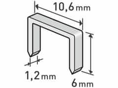 Extol Premium Spony do sponkovacej pištole 6mm, 1000ks, EXTOL PREMIUM