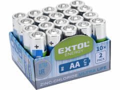 Extol Energy Batéria AA zink-chloridová 20ks, 1,5V