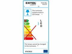 Extol Light Svietidlo nabíjateľné LED, 20W, 1400lm, 11,1V Li-ion, 4400mAh, IP65, 12+230V, EXTOL LIGHT